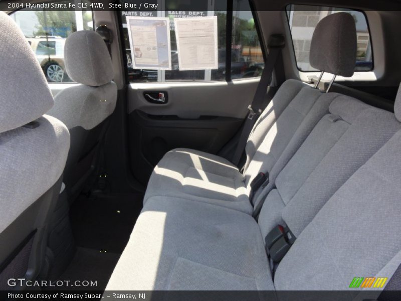 Steel Blue / Gray 2004 Hyundai Santa Fe GLS 4WD