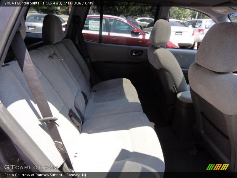 Steel Blue / Gray 2004 Hyundai Santa Fe GLS 4WD