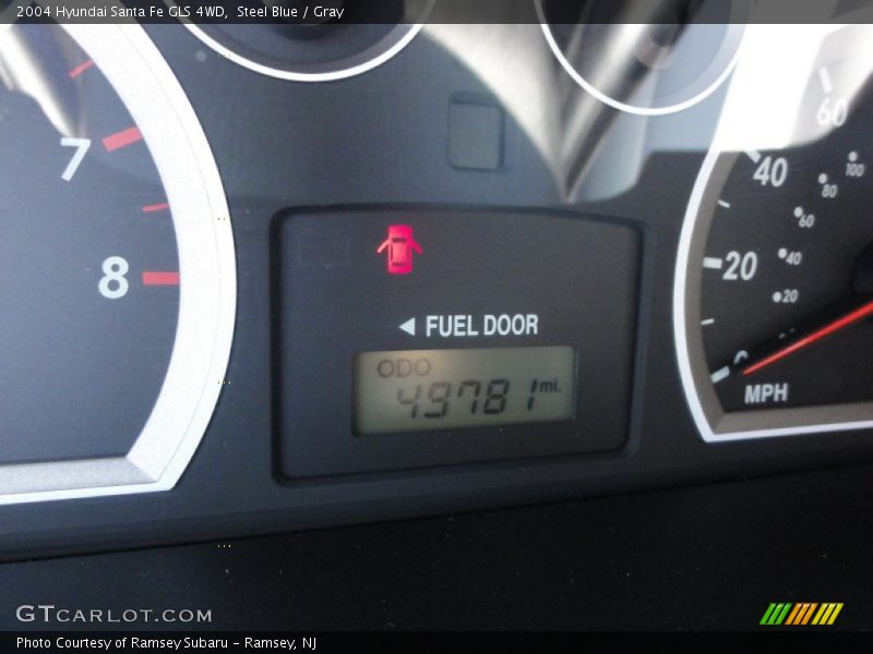 Steel Blue / Gray 2004 Hyundai Santa Fe GLS 4WD