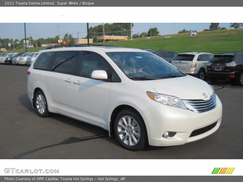 Super White / Bisque 2011 Toyota Sienna Limited