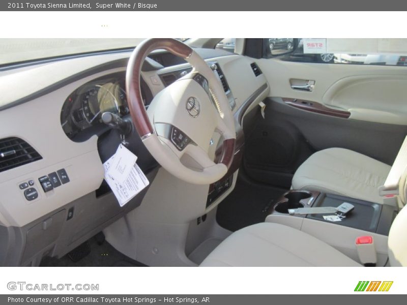 Super White / Bisque 2011 Toyota Sienna Limited