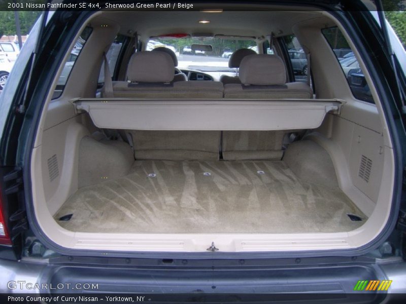 Sherwood Green Pearl / Beige 2001 Nissan Pathfinder SE 4x4