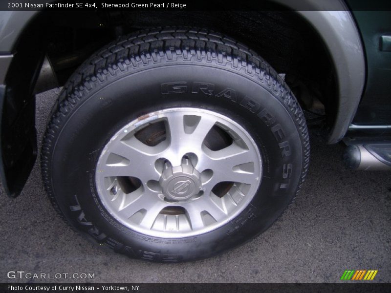 Sherwood Green Pearl / Beige 2001 Nissan Pathfinder SE 4x4