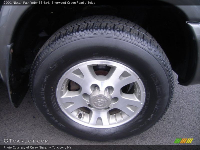Sherwood Green Pearl / Beige 2001 Nissan Pathfinder SE 4x4