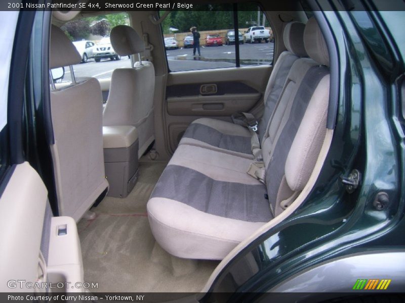 Sherwood Green Pearl / Beige 2001 Nissan Pathfinder SE 4x4