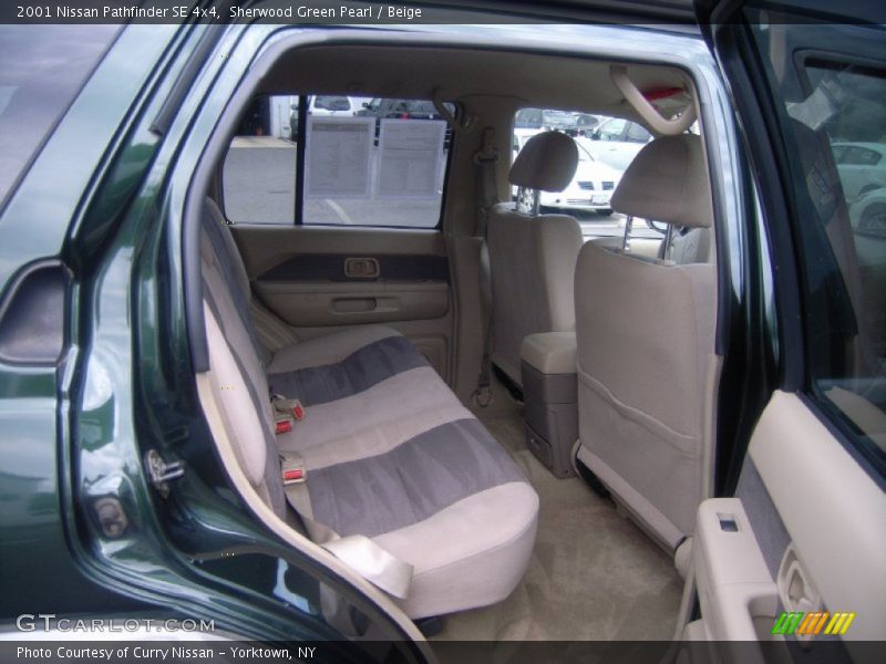 Sherwood Green Pearl / Beige 2001 Nissan Pathfinder SE 4x4