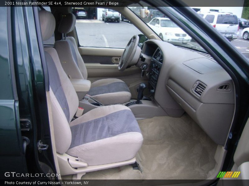 Sherwood Green Pearl / Beige 2001 Nissan Pathfinder SE 4x4