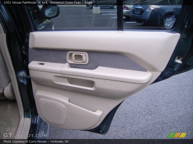 Sherwood Green Pearl / Beige 2001 Nissan Pathfinder SE 4x4