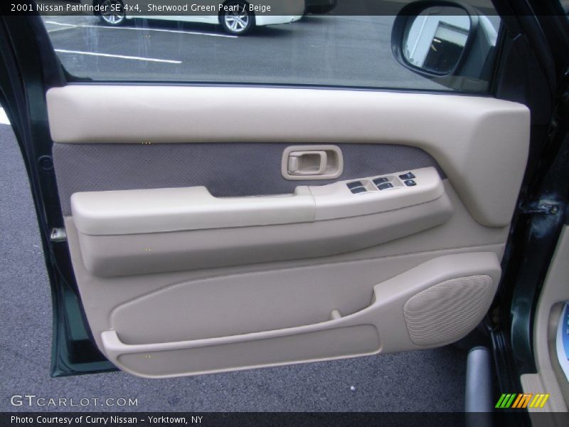 Sherwood Green Pearl / Beige 2001 Nissan Pathfinder SE 4x4