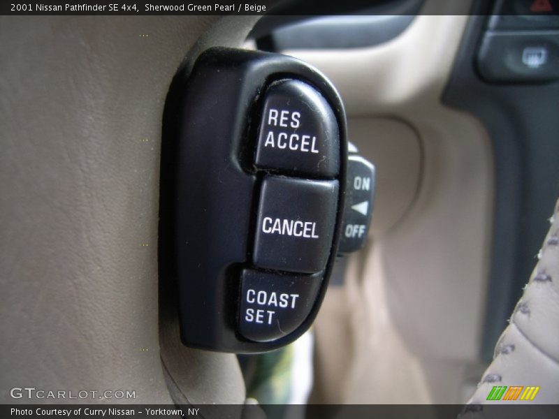 Sherwood Green Pearl / Beige 2001 Nissan Pathfinder SE 4x4
