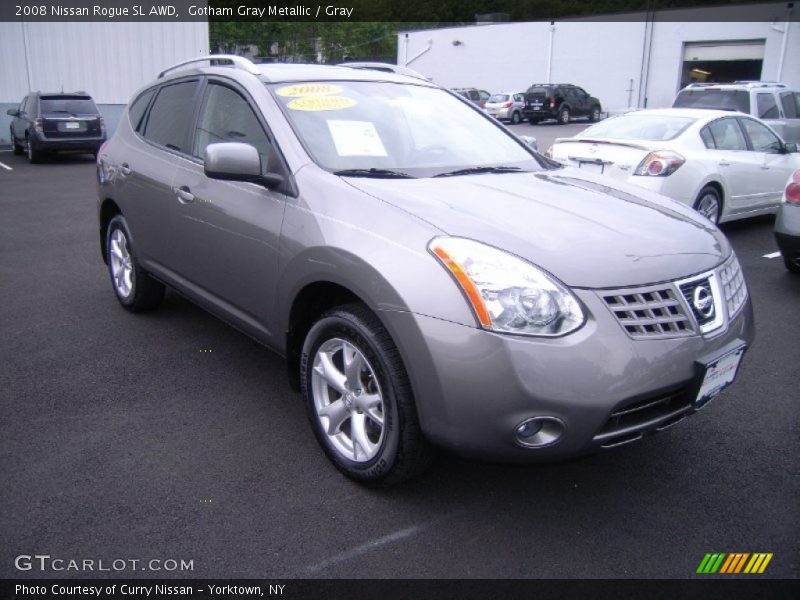 Gotham Gray Metallic / Gray 2008 Nissan Rogue SL AWD