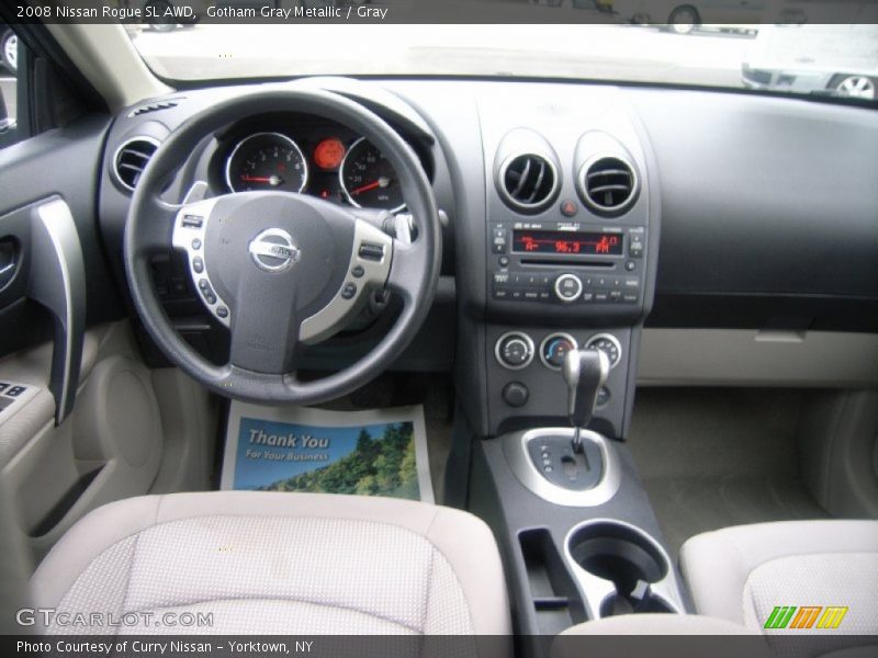 Gotham Gray Metallic / Gray 2008 Nissan Rogue SL AWD
