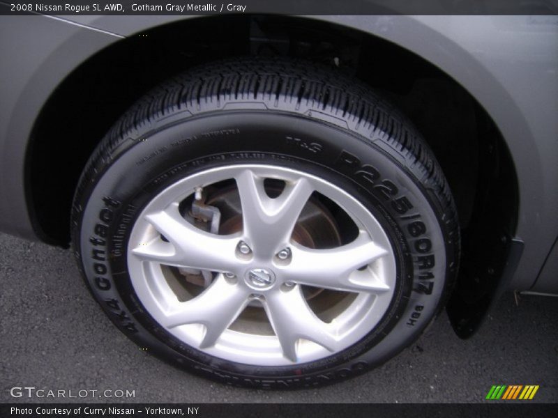 Gotham Gray Metallic / Gray 2008 Nissan Rogue SL AWD