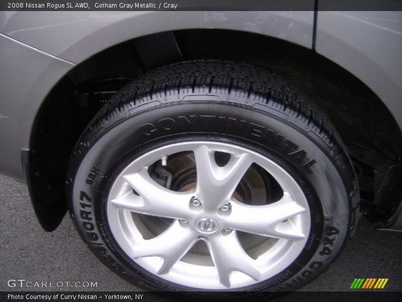 Gotham Gray Metallic / Gray 2008 Nissan Rogue SL AWD