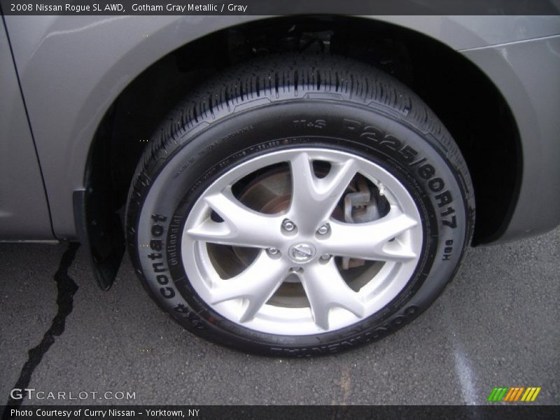 Gotham Gray Metallic / Gray 2008 Nissan Rogue SL AWD