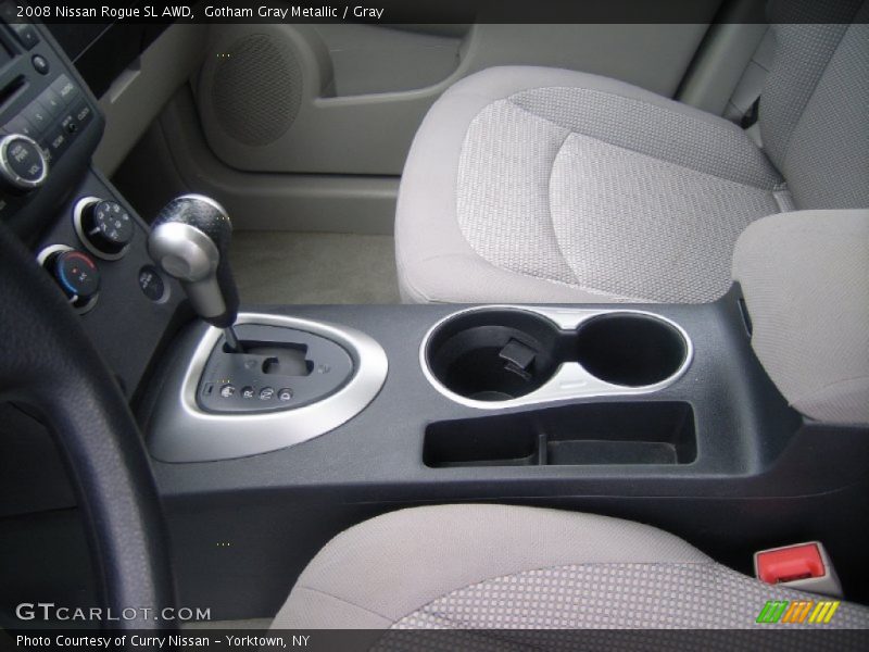 Gotham Gray Metallic / Gray 2008 Nissan Rogue SL AWD