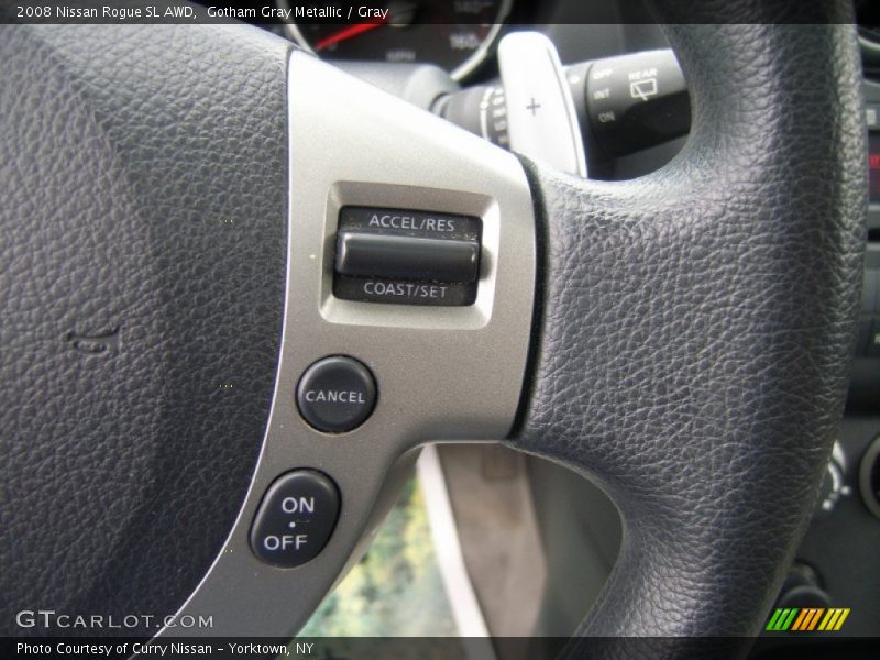 Gotham Gray Metallic / Gray 2008 Nissan Rogue SL AWD