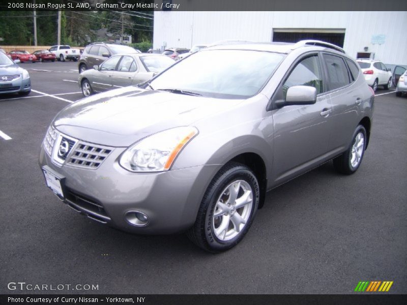 Gotham Gray Metallic / Gray 2008 Nissan Rogue SL AWD