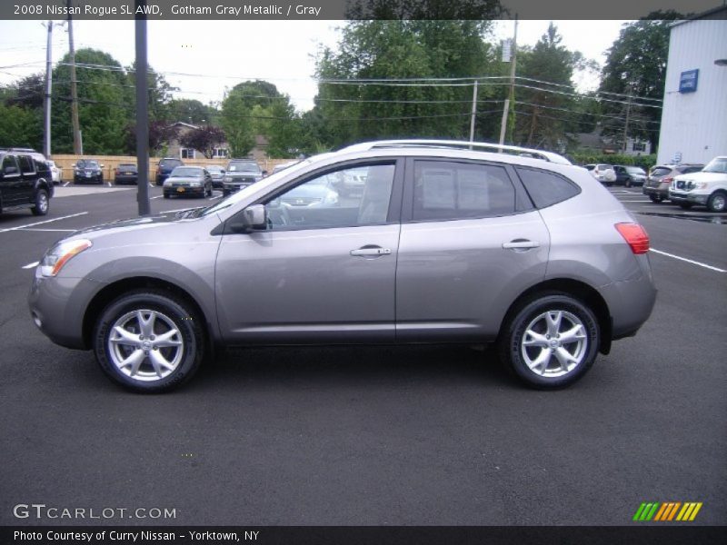 Gotham Gray Metallic / Gray 2008 Nissan Rogue SL AWD