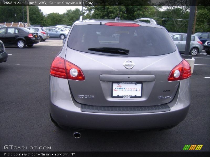Gotham Gray Metallic / Gray 2008 Nissan Rogue SL AWD