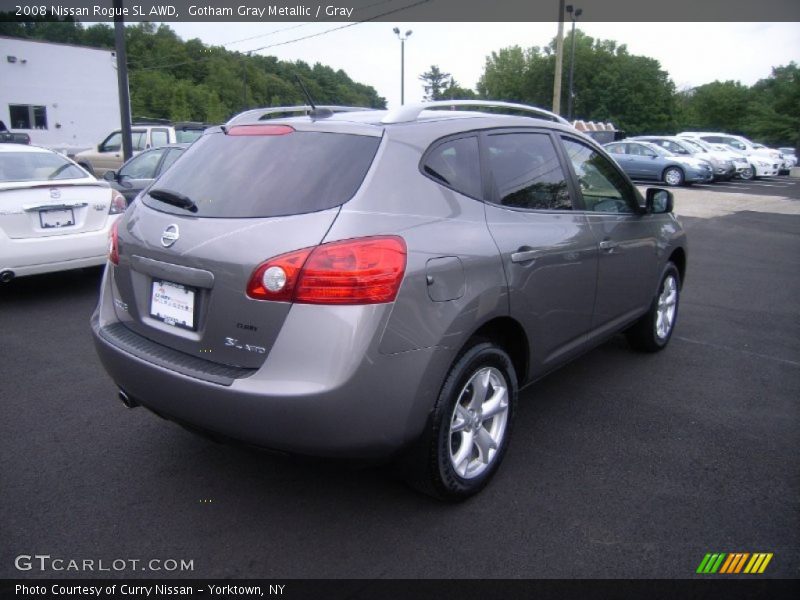 Gotham Gray Metallic / Gray 2008 Nissan Rogue SL AWD