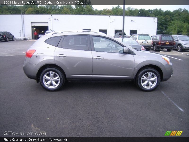 Gotham Gray Metallic / Gray 2008 Nissan Rogue SL AWD