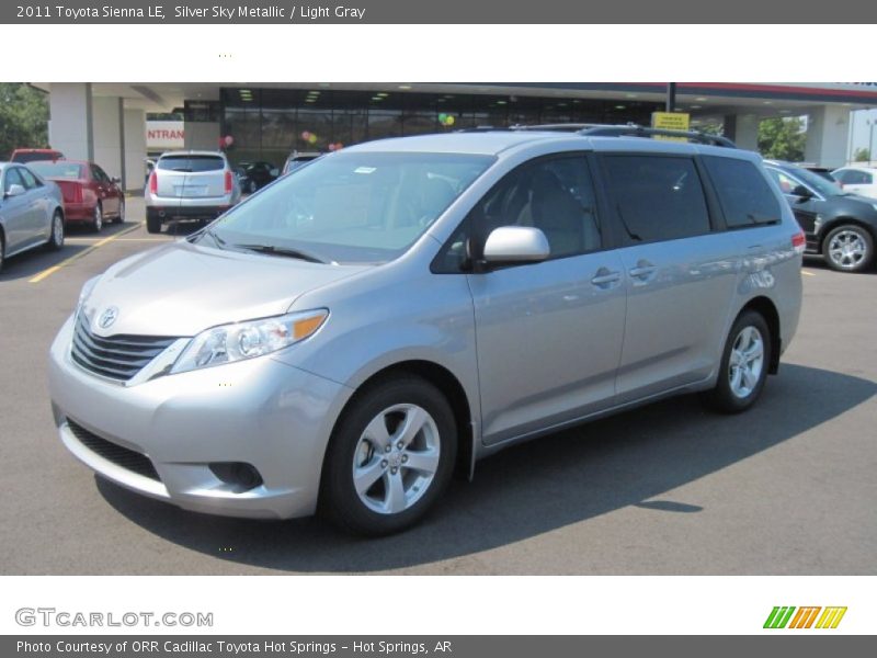 Silver Sky Metallic / Light Gray 2011 Toyota Sienna LE