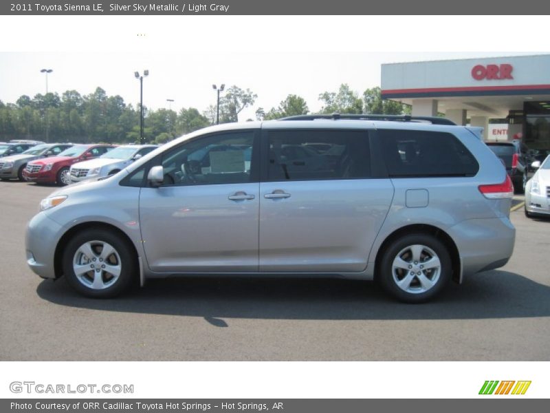 Silver Sky Metallic / Light Gray 2011 Toyota Sienna LE