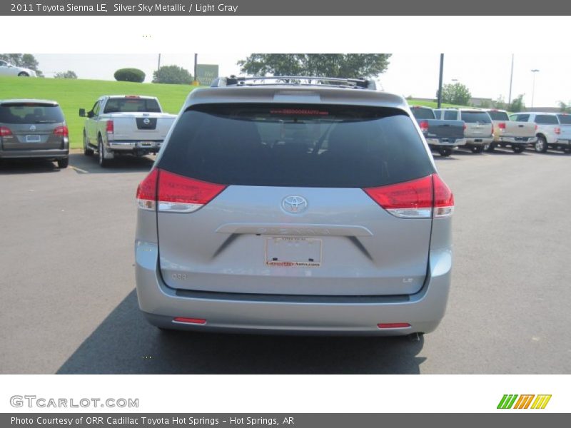 Silver Sky Metallic / Light Gray 2011 Toyota Sienna LE