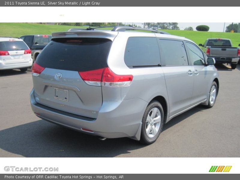 Silver Sky Metallic / Light Gray 2011 Toyota Sienna LE