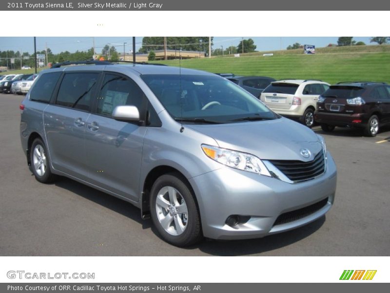 Silver Sky Metallic / Light Gray 2011 Toyota Sienna LE