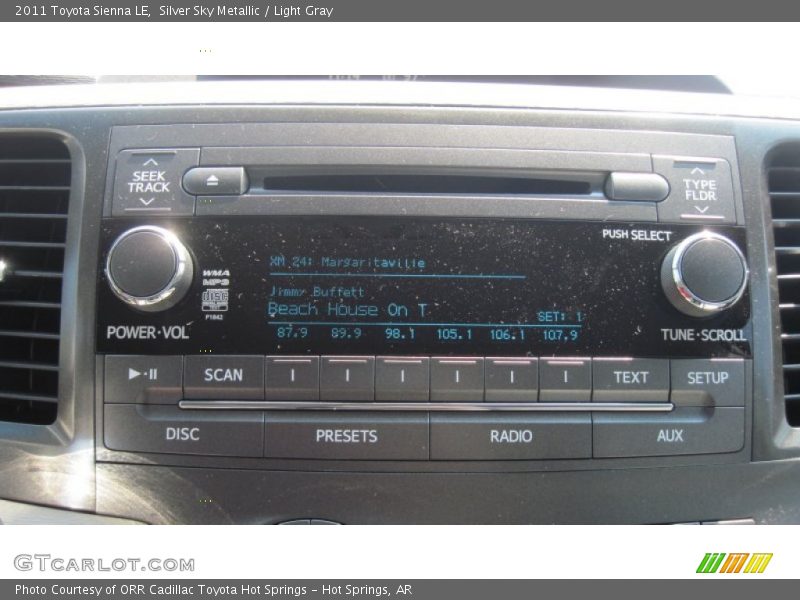 Silver Sky Metallic / Light Gray 2011 Toyota Sienna LE