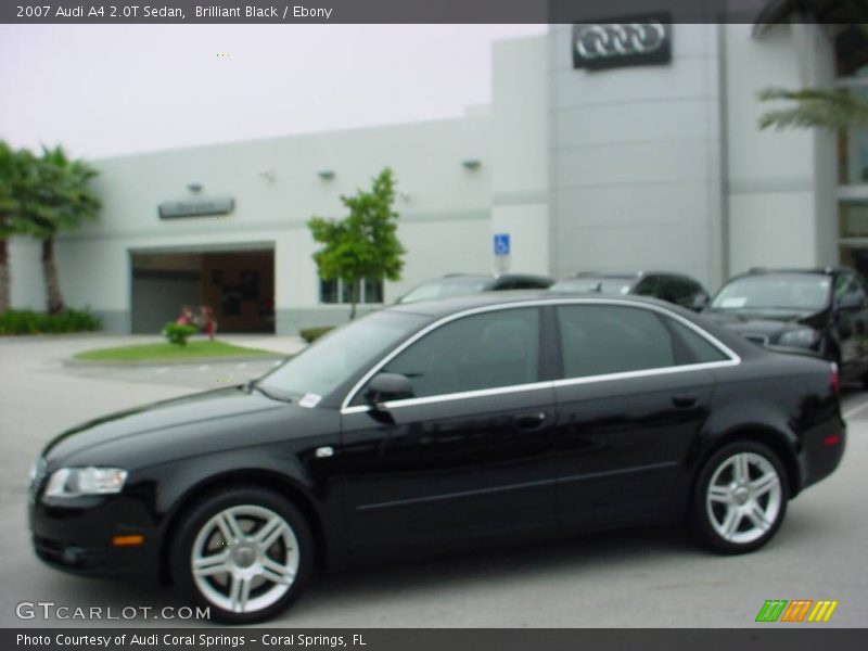 Brilliant Black / Ebony 2007 Audi A4 2.0T Sedan