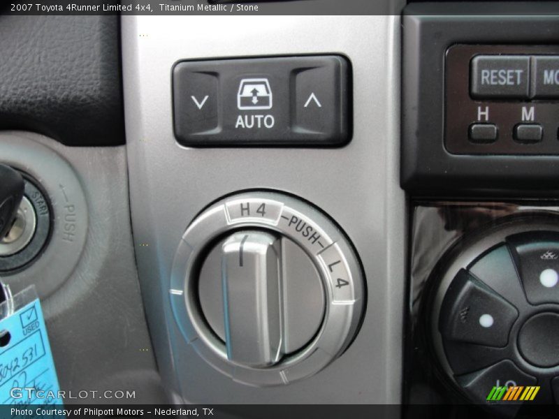 Controls of 2007 4Runner Limited 4x4