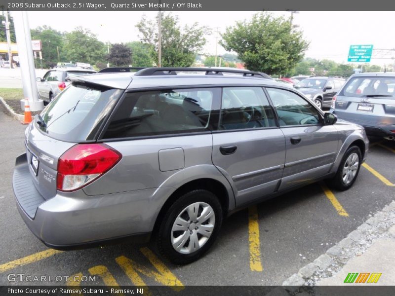 Quartz Silver Metallic / Off Black 2008 Subaru Outback 2.5i Wagon