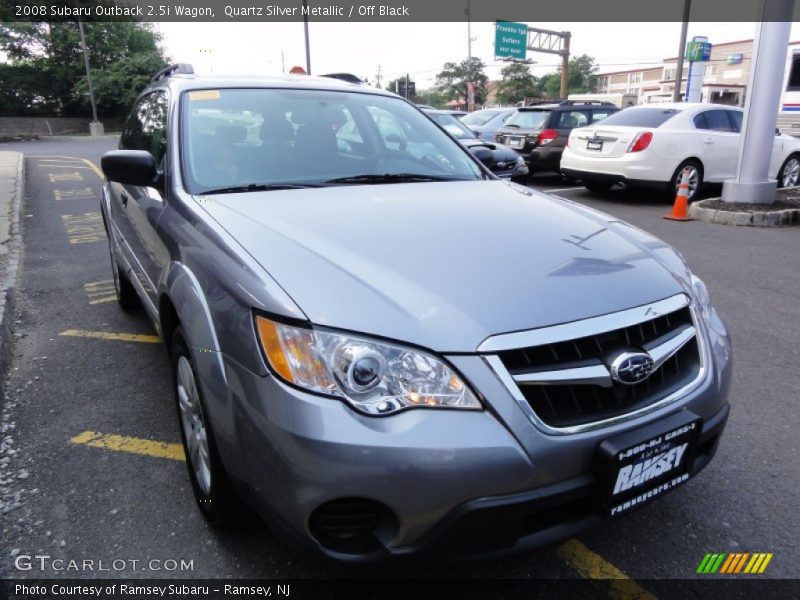 Quartz Silver Metallic / Off Black 2008 Subaru Outback 2.5i Wagon