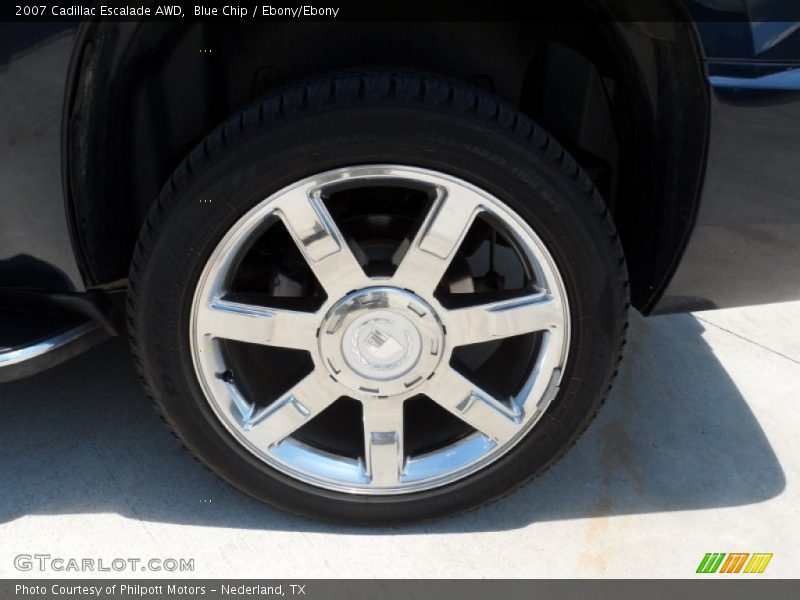Blue Chip / Ebony/Ebony 2007 Cadillac Escalade AWD