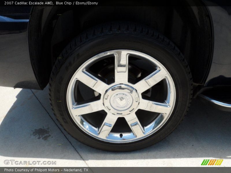 Blue Chip / Ebony/Ebony 2007 Cadillac Escalade AWD