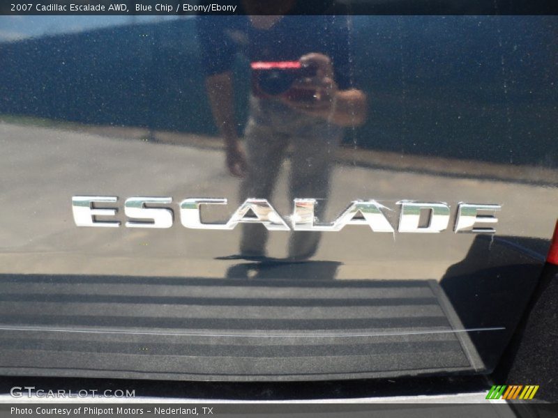 Blue Chip / Ebony/Ebony 2007 Cadillac Escalade AWD