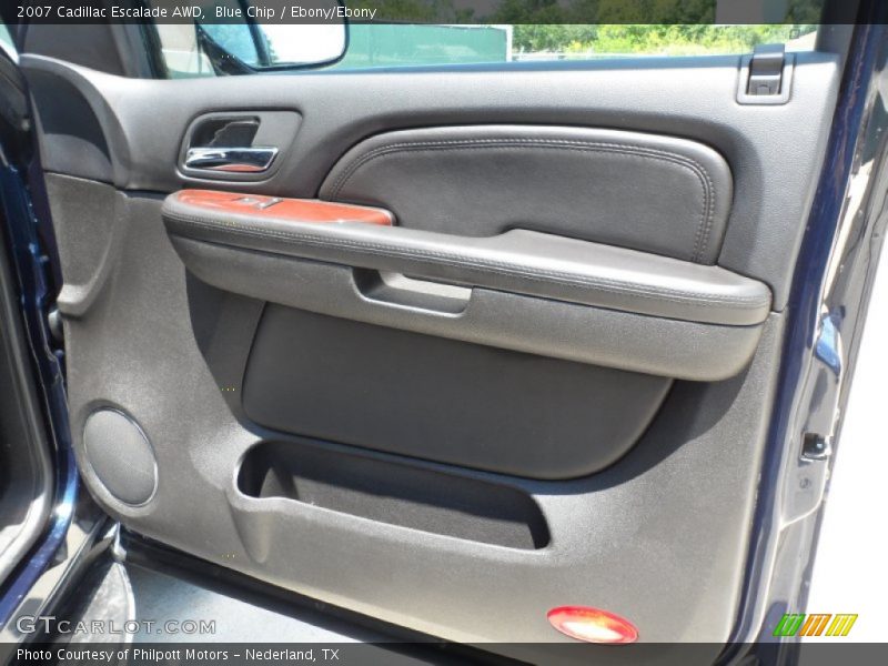 Blue Chip / Ebony/Ebony 2007 Cadillac Escalade AWD