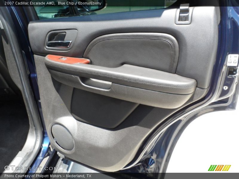 Blue Chip / Ebony/Ebony 2007 Cadillac Escalade AWD