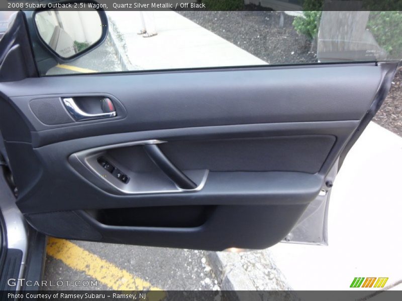 Quartz Silver Metallic / Off Black 2008 Subaru Outback 2.5i Wagon