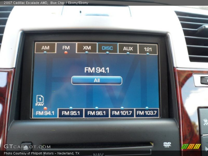 Blue Chip / Ebony/Ebony 2007 Cadillac Escalade AWD