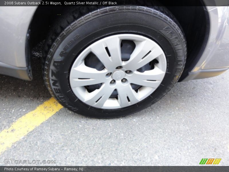 Quartz Silver Metallic / Off Black 2008 Subaru Outback 2.5i Wagon
