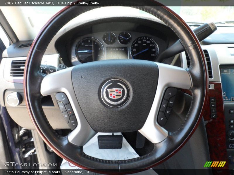 Blue Chip / Ebony/Ebony 2007 Cadillac Escalade AWD