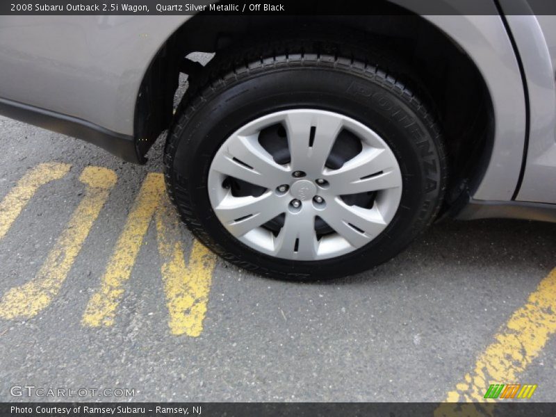 Quartz Silver Metallic / Off Black 2008 Subaru Outback 2.5i Wagon