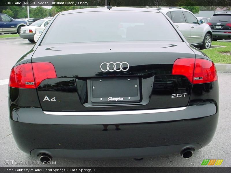 Brilliant Black / Ebony 2007 Audi A4 2.0T Sedan