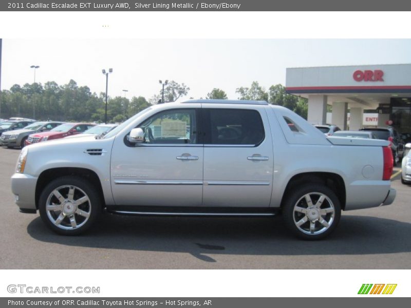 Silver Lining Metallic / Ebony/Ebony 2011 Cadillac Escalade EXT Luxury AWD