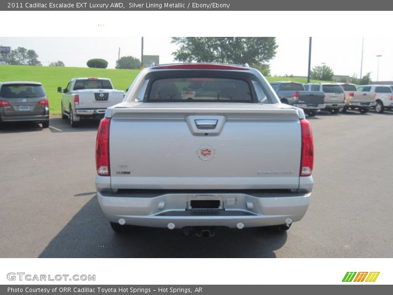 Silver Lining Metallic / Ebony/Ebony 2011 Cadillac Escalade EXT Luxury AWD
