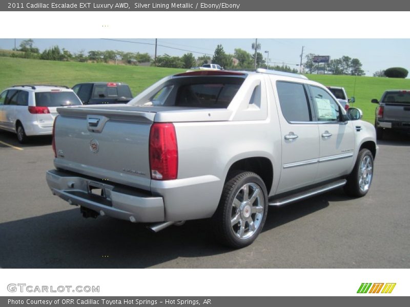Silver Lining Metallic / Ebony/Ebony 2011 Cadillac Escalade EXT Luxury AWD